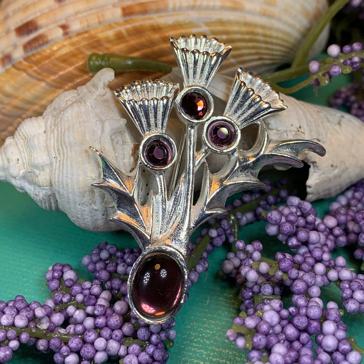 Montrose Thistle Brooch - Handmade in Scotland — view 9