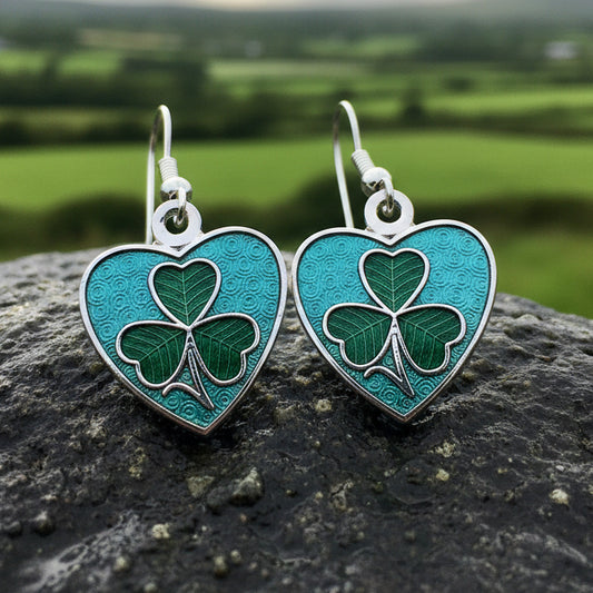 Shamrock Earrings, Celtic Jewelry, Irish Jewelry, Clover Jewelry, Irish Dancer Gift, Anniversary Gift, Sister Gift, Ireland Earrings