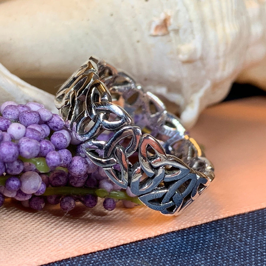 Trinity Knot Ring, Celtic Ring, Promise Ring, Silver Boho Ring, Irish Ring, Irish Dance Gift, Anniversary Gift, Ireland Ring, Silver Band