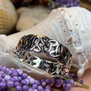 Trinity Knot Ring, Celtic Ring, Promise Ring, Silver Boho Ring, Irish Ring, Irish Dance Gift, Anniversary Gift, Ireland Ring, Silver Band