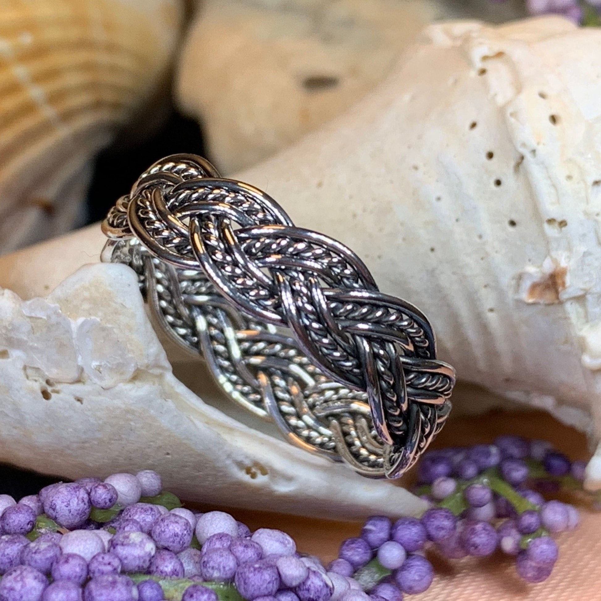 Isolde Celtic Knot Ring — view 2