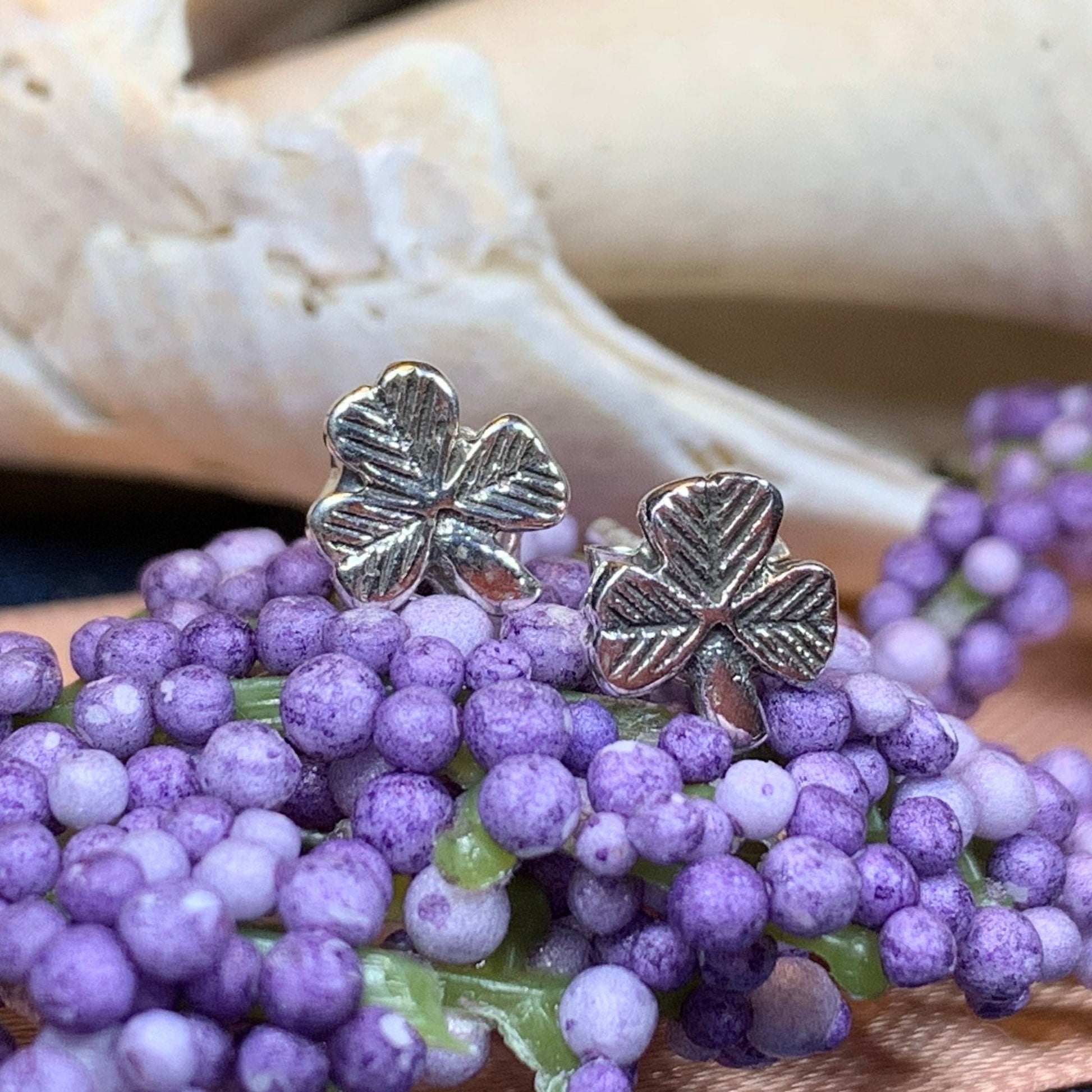 Shamrock Stud Earrings, Clover Earrings, Irish Jewelry, Ireland Jewelry, Mom Gift, Sister Gift, Girlfriend Gift, Irish Dance Gift, Aunt Gift