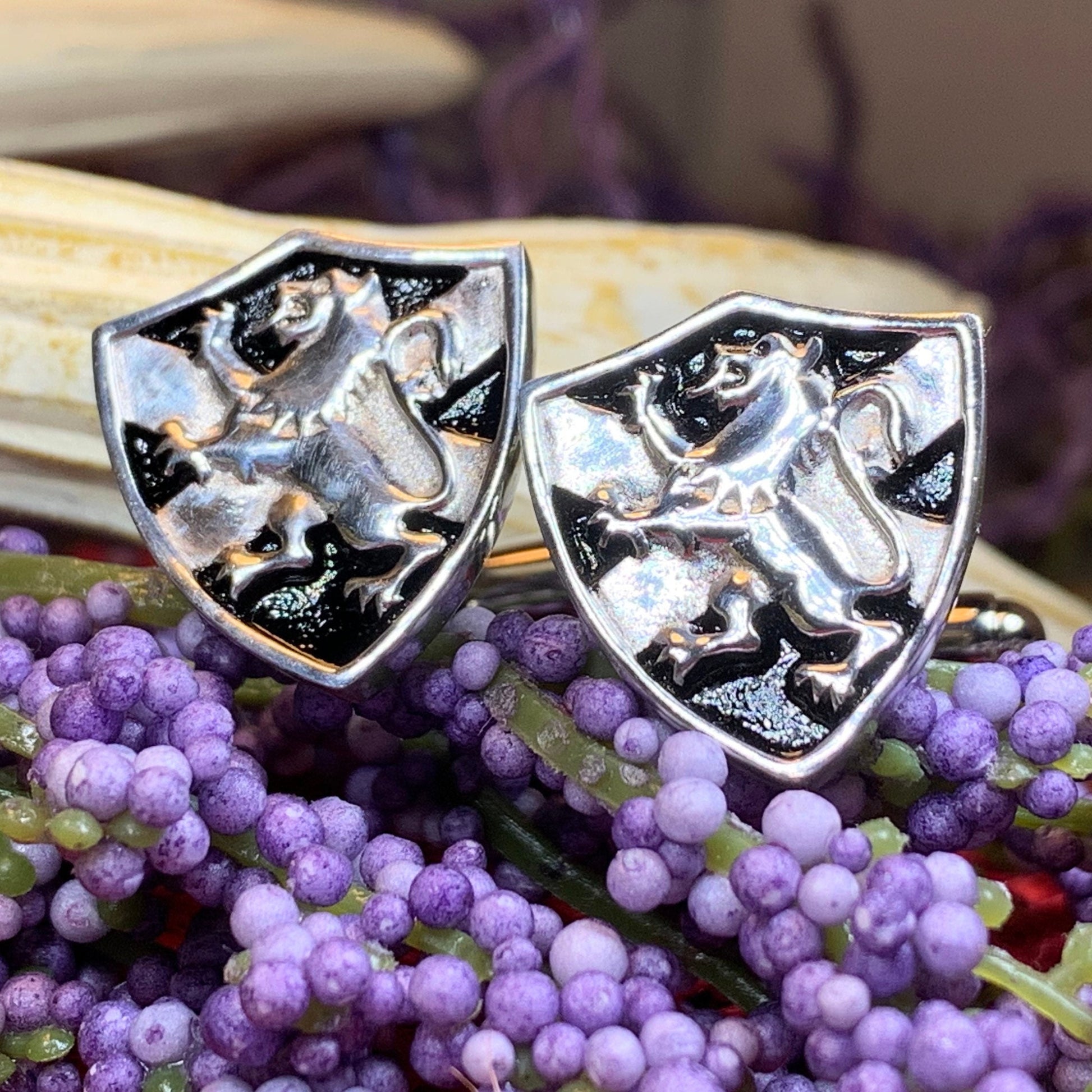 Lion of Scotland Cuff Links, Lion Jewelry, Animal Jewelry, Scotland Jewelry, Celtic Jewelry, Groom Gift, Best Man Gift, Anniversary Gift