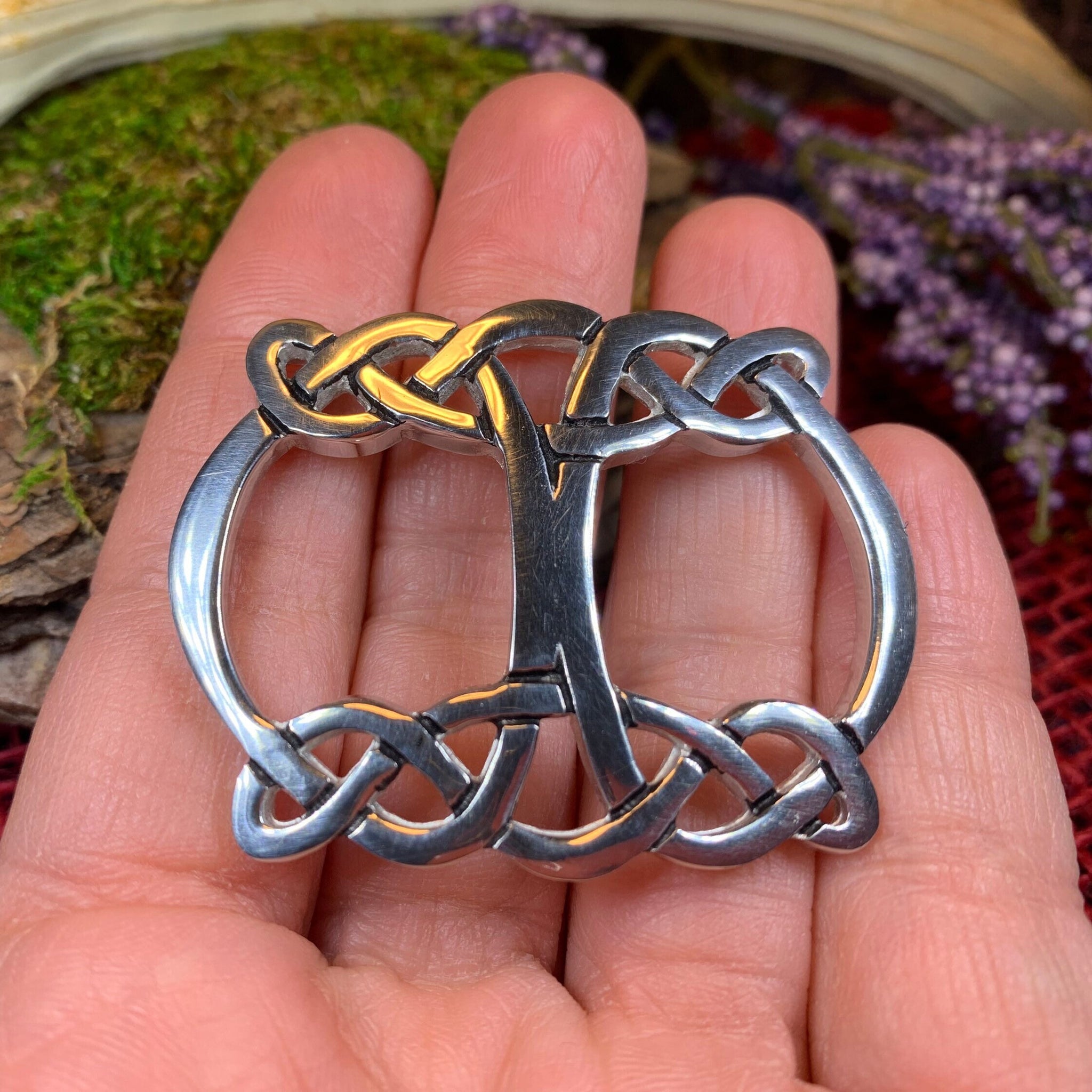 Celtic Knot Small Scarf Ring