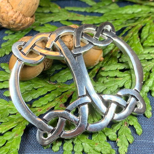 Sea Gems Celtic Triskele Scarf Ring - A Bit of Home