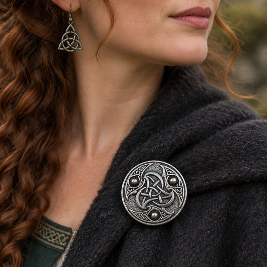 Pictish Celtic Knot Brooch - Handmade in Scotland — view 7
