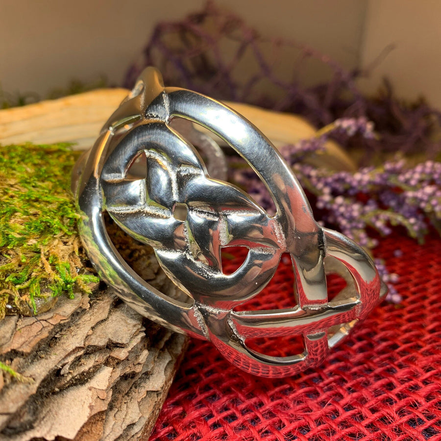 Celtic Knot Pewter Bracelet, Celtic Jewelry, Bangle Bracelet, Scotland Jewelry, Ireland Jewelry, Wife Gift, Girlfriend Gift, Sister Gift