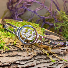 Load image into Gallery viewer, Thistle Bracelet, Celtic Jewelry, Scotland Jewelry, Outlander Jewelry, Bridal Jewelry, Girlfriend Gift, Wife Gift, Wiccan Jewelry
