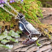 Load image into Gallery viewer, Puffin Necklace, Scotland Jewelry, Sea Bird Jewelry, Celtic Jewelry, Bird Jewelry, Girlfriend Gift, Anniversary Gift, Sea Parrot Gift

