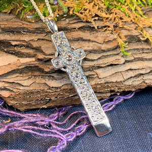 Celtic Cross Necklace, Scottish Jewelry, St. Martin's Cross Pendant, First Communion Cross, Christian Jewelry, Religious Jewelry, Dad Gift