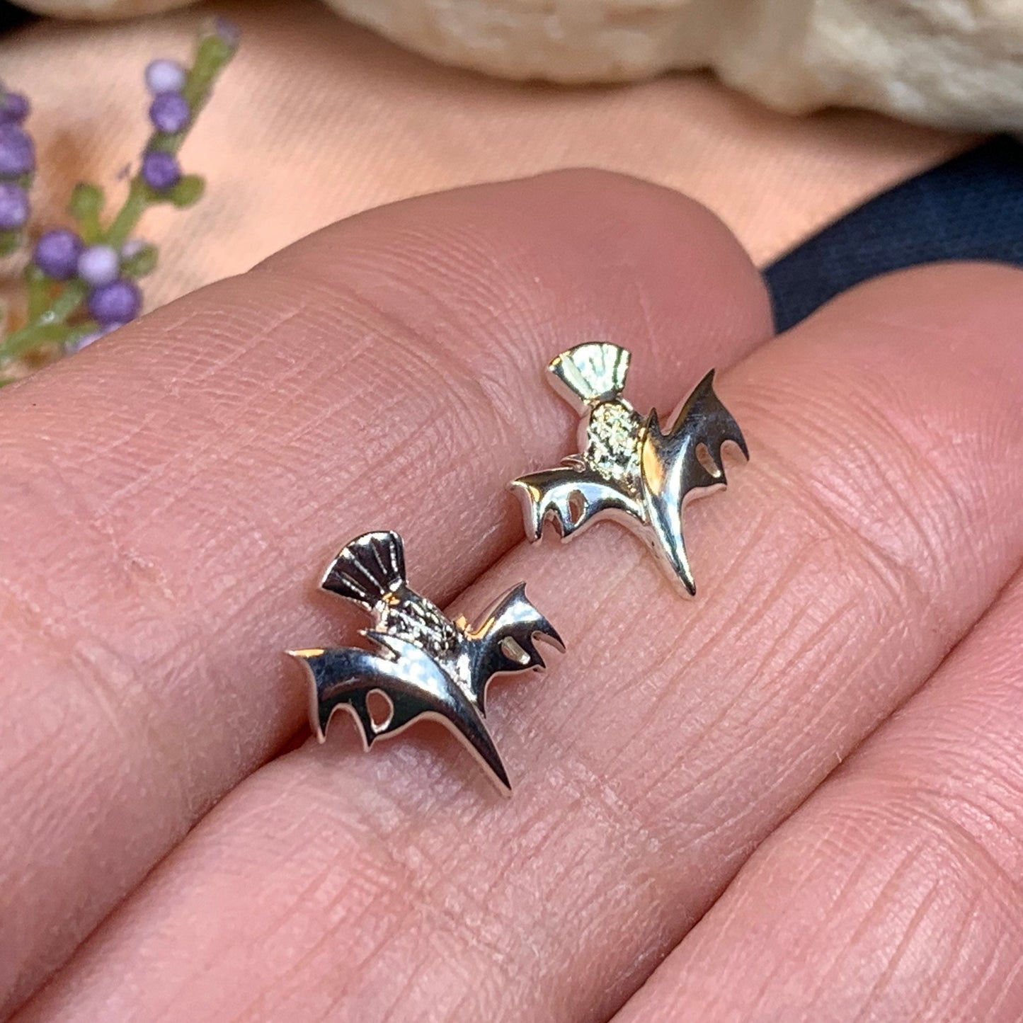 Modern Thistle Earrings — view 5