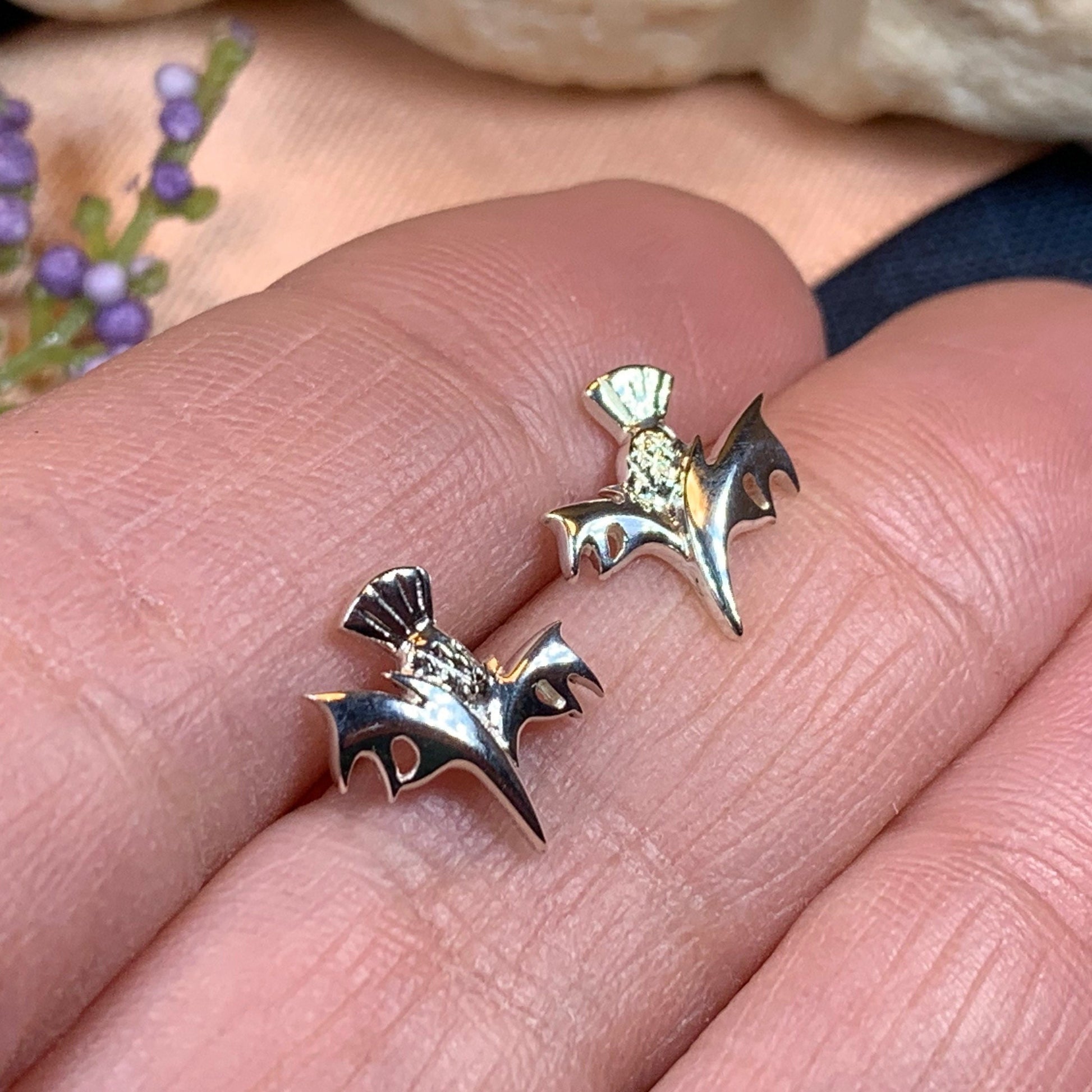 Modern Thistle Earrings — view 5