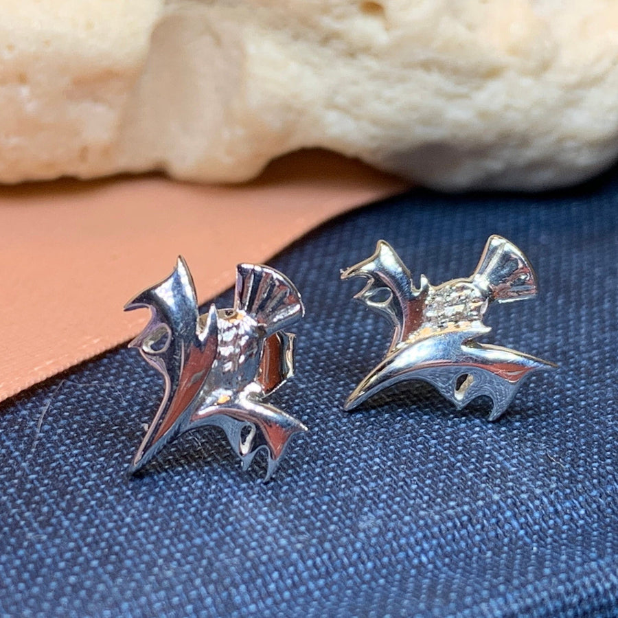 Thistle Earrings, Scottish Gift, Scotland Jewelry, Silver Celtic Jewelry, Graduation Gift, Anniversary Gift, Stud Earrings, Nature Jewelry