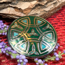 Load image into Gallery viewer, Celtic Brooch, Celtic Jewelry, Irish Jewelry, Scotland Jewelry, Trinity Knot Pin Gift, Ireland Brooch, Enamel Jewelry, Celtic Pin, Wife Gift
