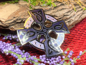 Celtic Cross Brooch, Cross Jewelry, Celtic Brooch, First Communion Gift, Enamel Jewelry, Irish Cross Jewelry, Cross Pin, Religious Jewelry