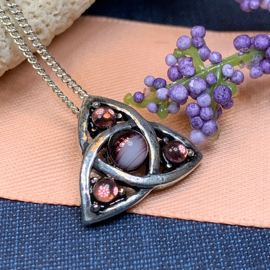 Elven Celtic Trinity Knot Necklace — view 7