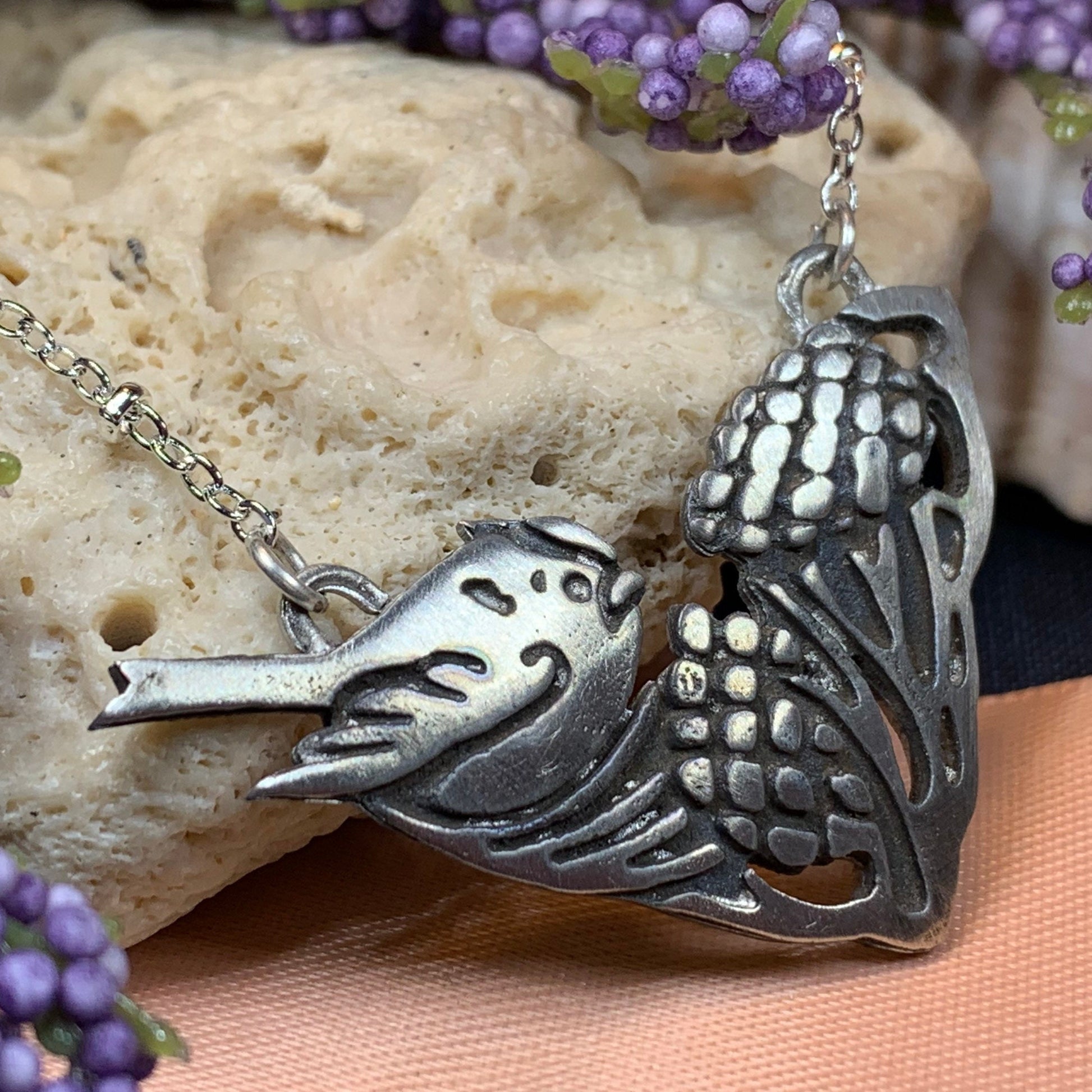 Bird Necklace, Nature Jewelry, Goldfinch Jewelry, Bird Lover Gift, Songbird Jewelry, Inspirational Gift, Wife Gift, Mom Gift, Sister Gift