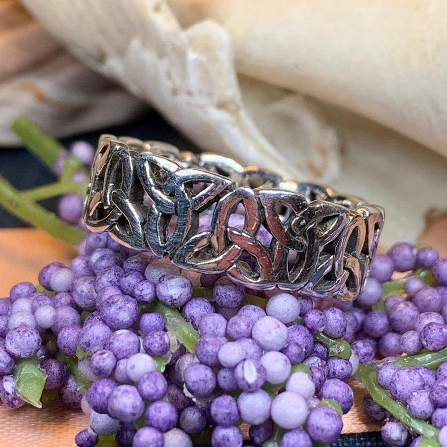 Trinity Knot Ring, Celtic Ring, Promise Ring, Silver Boho Ring, Irish Ring, Irish Dance Gift, Anniversary Gift, Ireland Ring, Silver Band