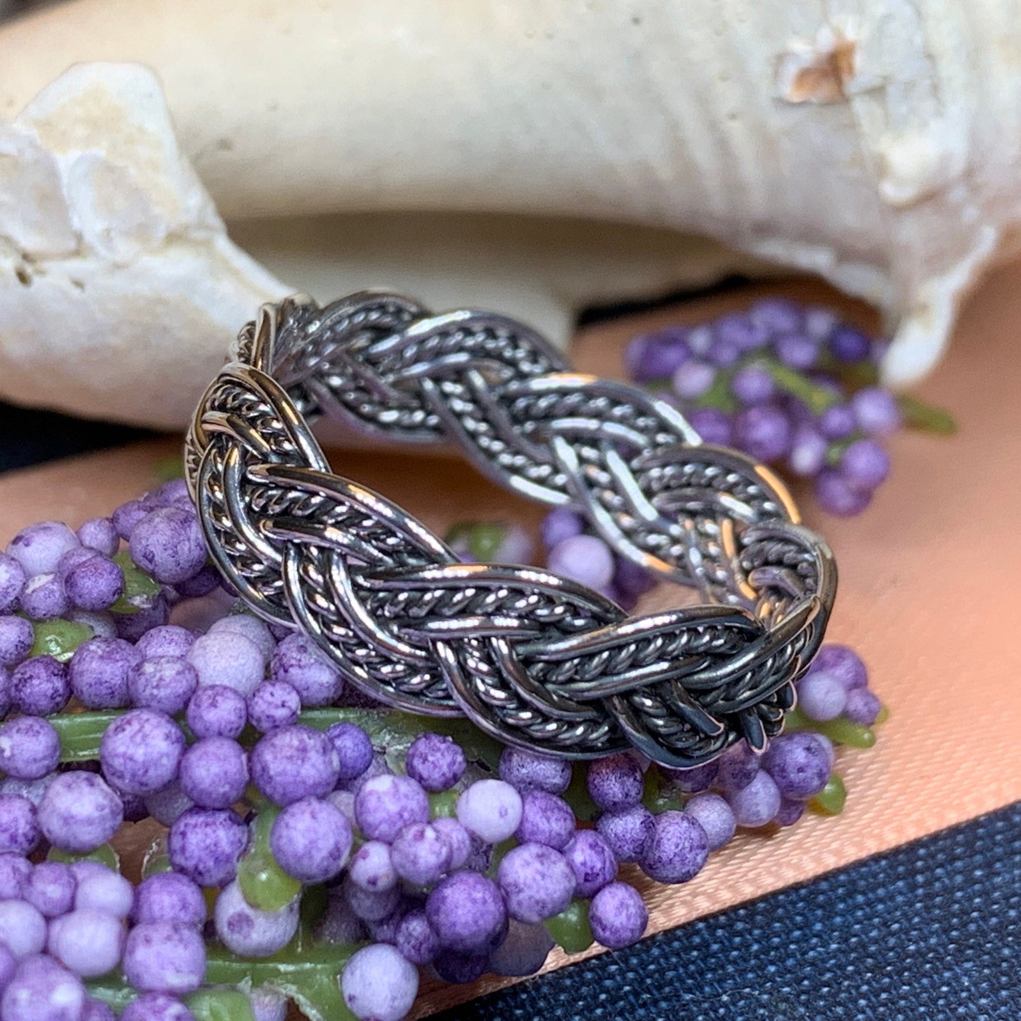 Handmade Copper Wire Sun Moon Couple Rings for Women Men Lovers Vintage  Aesthetic Natural Purple Crystal Yellow Stone Hand Ring