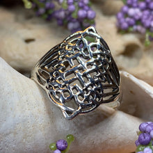 Load image into Gallery viewer, Celtic Knot Ring, Boho Statement Ring, Irish Jewelry, Large Celtic Ring, Irish Ring, Irish Dance Gift, Anniversary Gift, Wiccan Ring

