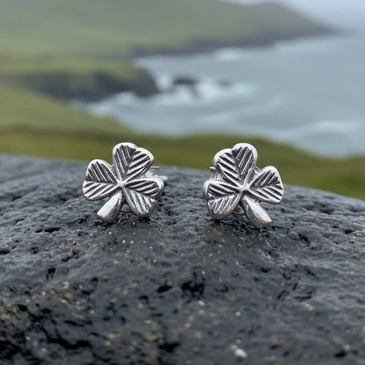 Shamrock Stud Earrings, Clover Earrings, Irish Jewelry, Ireland Jewelry, Mom Gift, Sister Gift, Girlfriend Gift, Irish Dance Gift, Aunt Gift