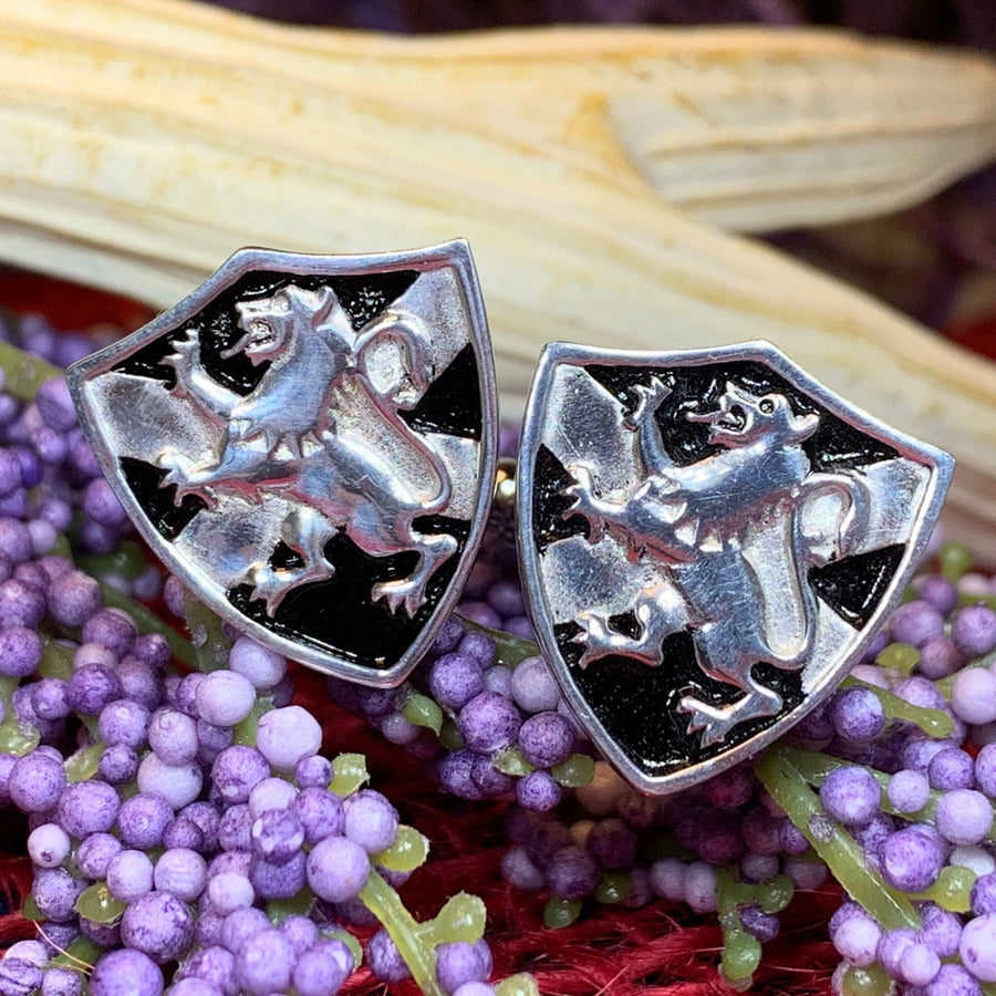 Lion of Scotland Cuff Links, Lion Jewelry, Animal Jewelry, Scotland Jewelry, Celtic Jewelry, Groom Gift, Best Man Gift, Anniversary Gift