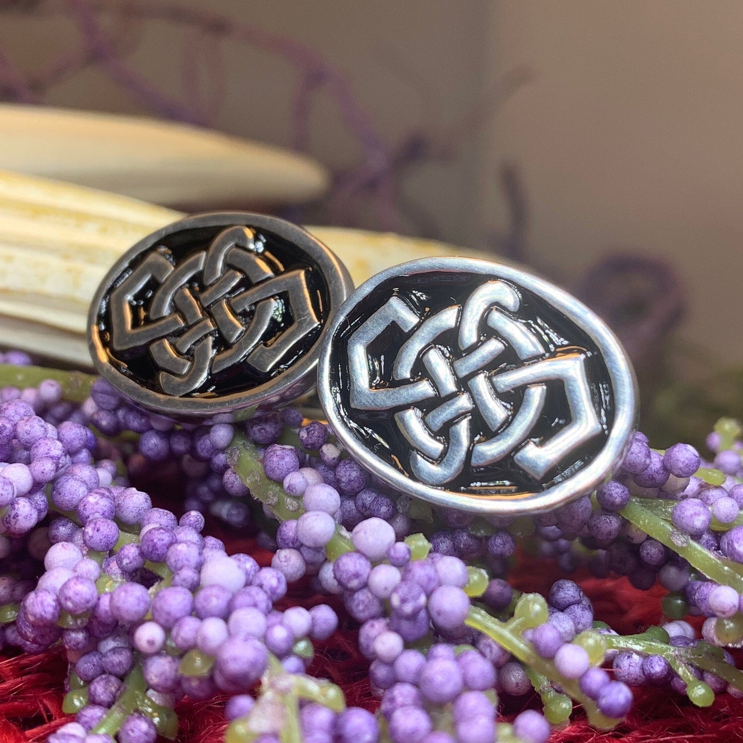 Celtic Fortune Knot Cufflinks — view 7