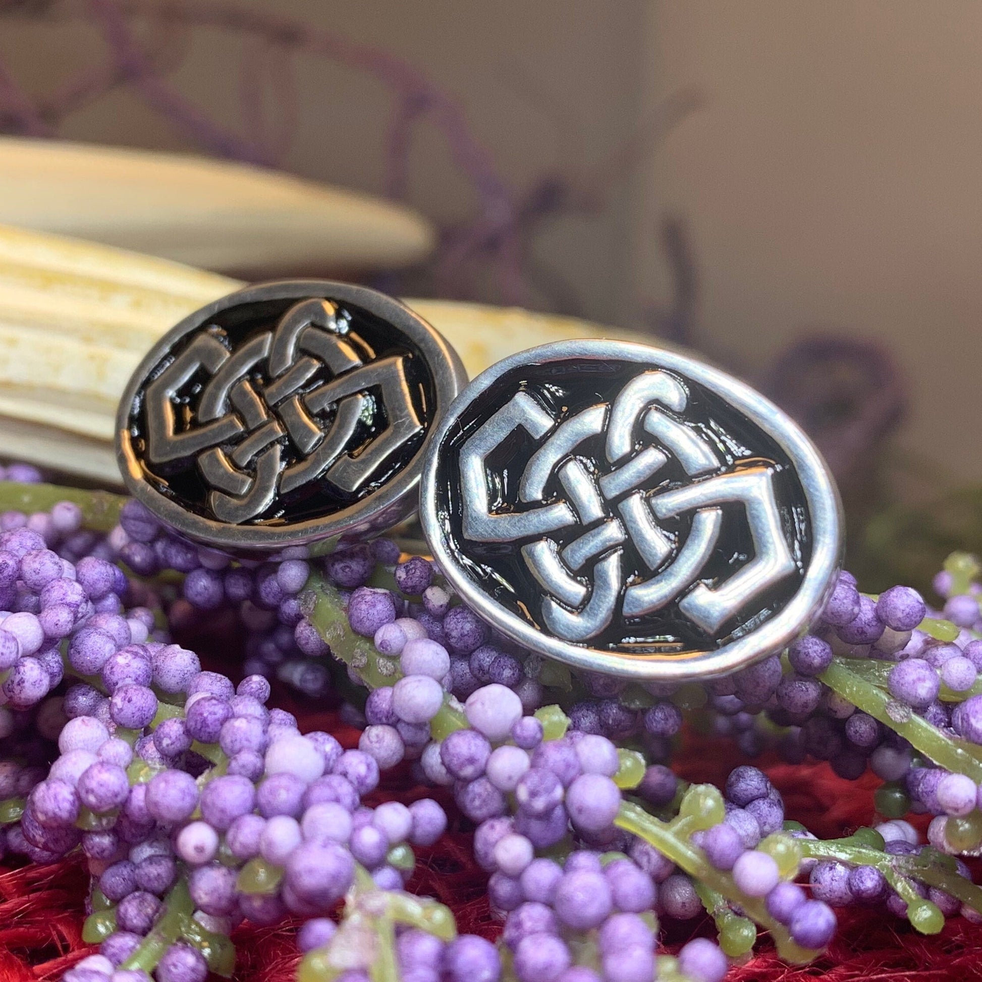Celtic Fortune Knot Cufflinks — view 7