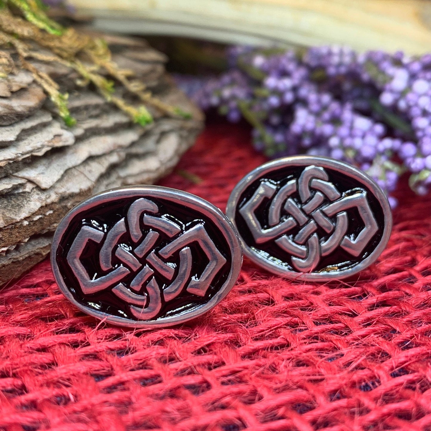 Celtic Fortune Knot Cufflinks — view 6