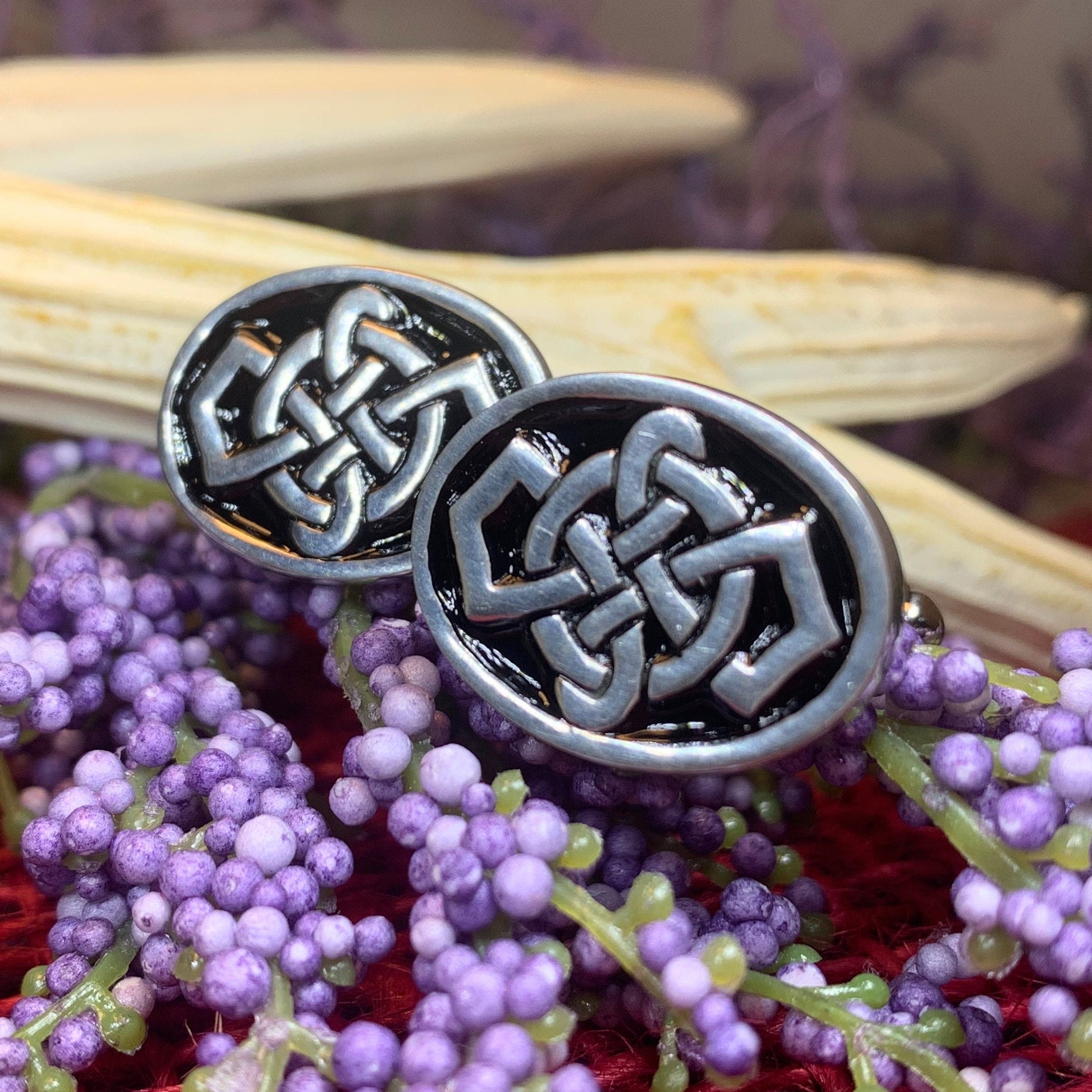 Celtic Fortune Knot Cufflinks — view 8