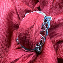 Load image into Gallery viewer, Celtic Knot Scarf Ring, Scotland Jewelry, Irish Scarf Slide, Ireland Jewelry, Celtic Jewelry, Mom Gift, Wife Gift, Sister Gift, Friend Gift
