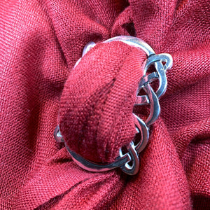 Celtic Knot Scarf Ring, Scotland Jewelry, Irish Scarf Slide, Ireland Jewelry, Celtic Jewelry, Mom Gift, Wife Gift, Sister Gift, Friend Gift