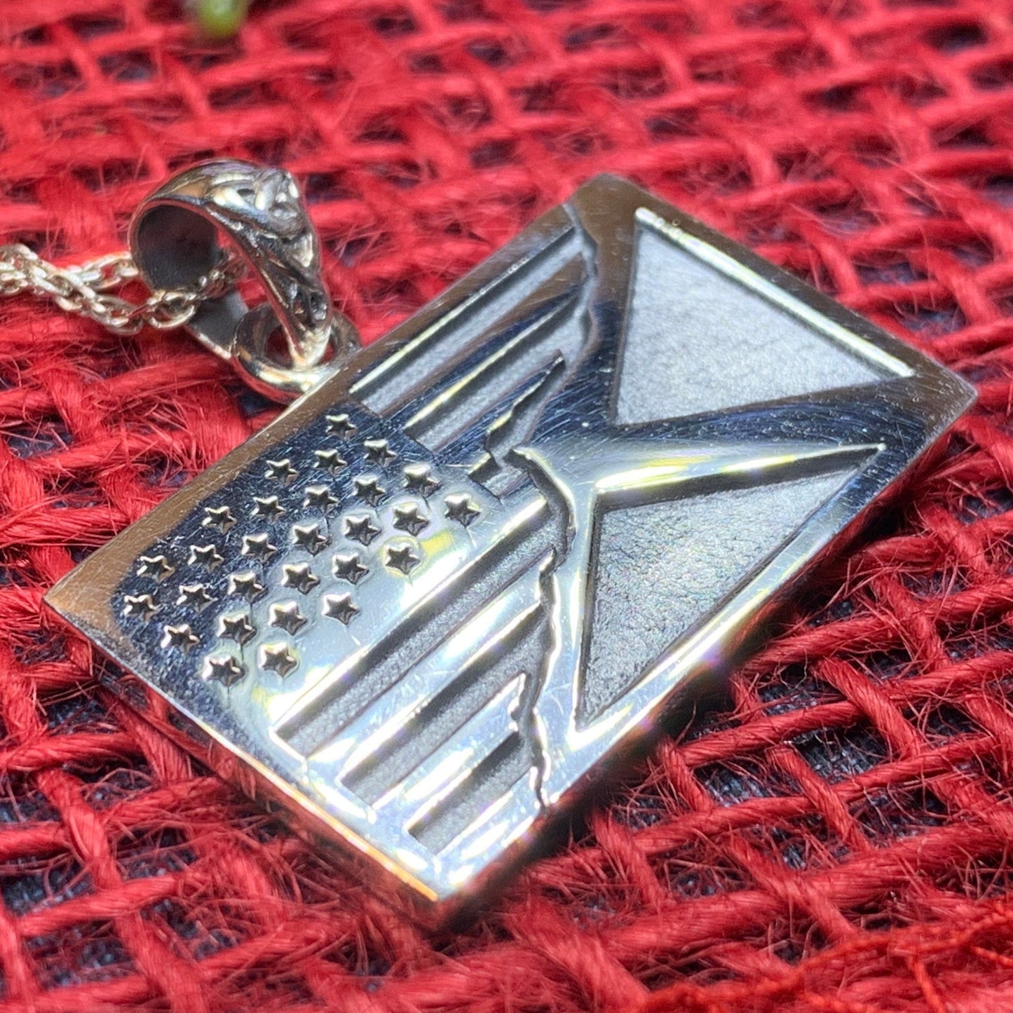 Scottish American Flag Pendant — view 7