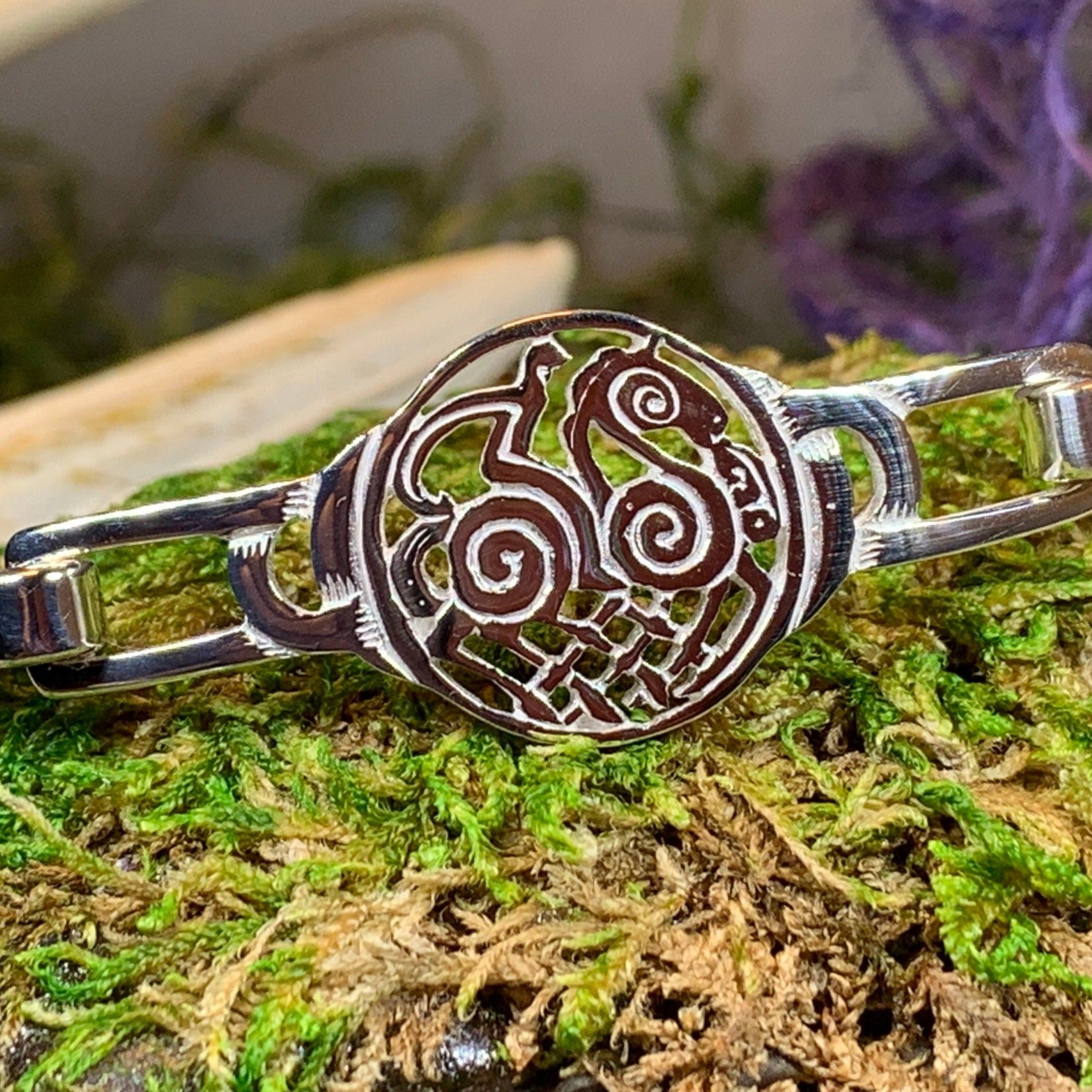 Sleipnir Bracelet, Norse Jewelry, Scotland Jewelry, Odin Jewelry, Horse Jewelry, Girlfriend Gift, Wife Gift, Viking Jewelry, Nordic Bracelet