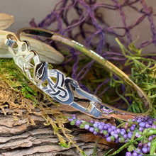 Load image into Gallery viewer, Three Norns Bracelet, Celtic Jewelry, Scotland Jewelry, Swans Jewelry, Viking Jewelry, Girlfriend Gift, Wife Gift, Nordic Jewelry
