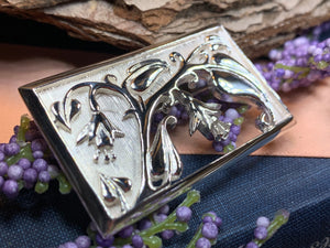 Bluebell Brooch, Scottish Pin, Anniversary Gift, Scotland Jewelry, Flower Jewelry, Celtic Jewelry, Nature Jewelry, Woodland Flower Pin