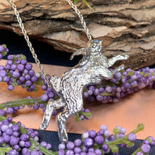 Load image into Gallery viewer, Running Rabbit Necklace, Nature Jewelry, Hare Jewelry, Hare Pendant, Animal Jewelry, New Beginnings, Inspirational Gift, Wife Gift, Mom Gift
