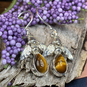 Bee Earrings, Outlander Jewelry, Insect Jewelry, Honey Bee Gift, Mom Gift, Graduation Gift, Nature Jewelry, Inspirational Gift, Sister Gift