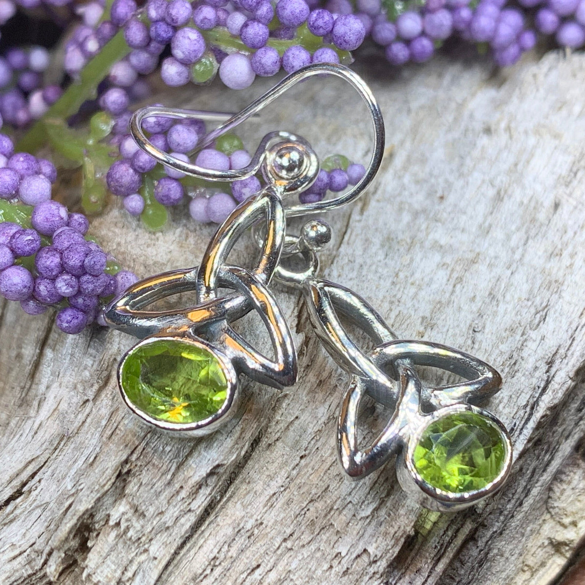 Jayden Celtic Trinity Knot Earrings — view 4
