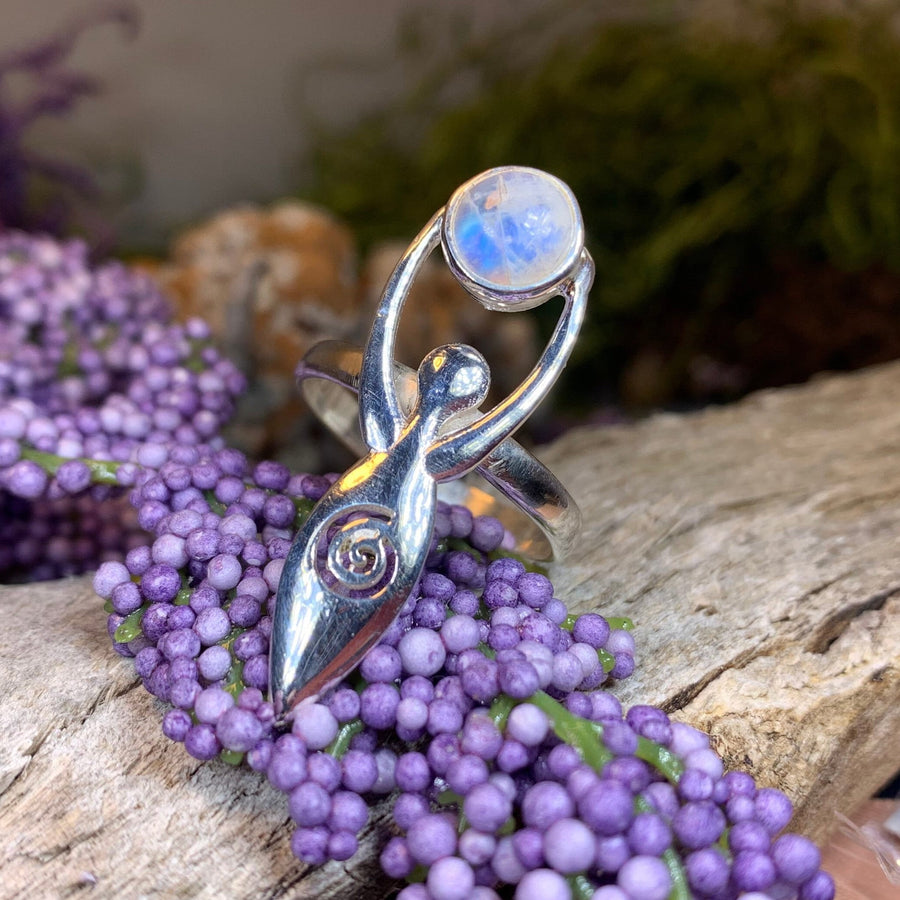 Celtic Goddess Ring, Celtic Jewelry, Irish Jewelry, Celtic Spiral Jewelry, Irish Ring, Irish Gift, Anniversary Gift, Wiccan Ring, Danu Ring