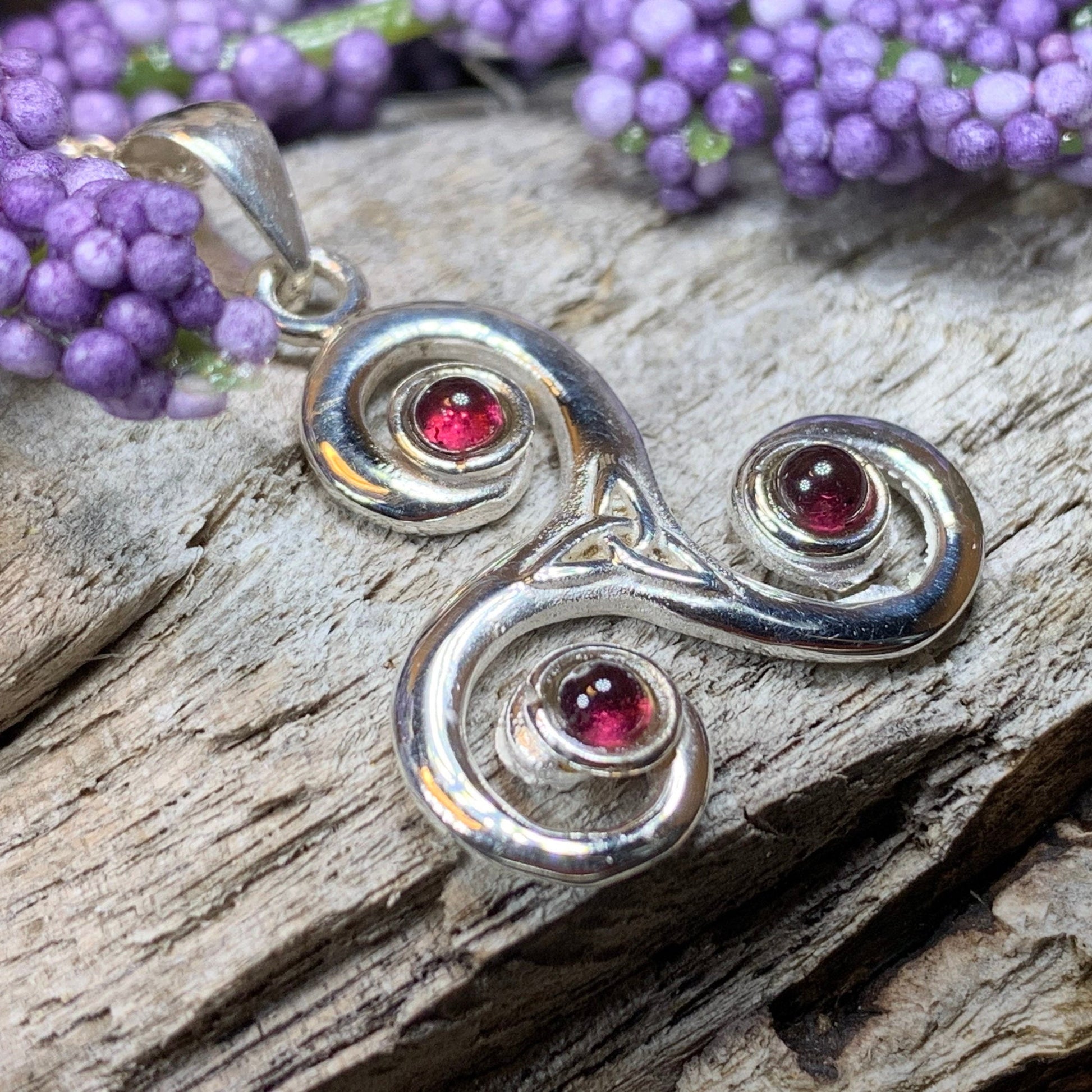 Jennie Celtic Spiral Necklace — view 2