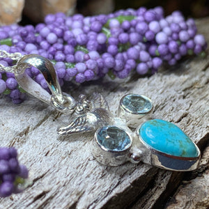 Owl Necklace, Turquoise Jewelry, Bird Pendant, Nature Jewelry, Forest Jewelry, Pagan Jewelry, Owl Lover Gift, Graduation Gift, Mom Gift