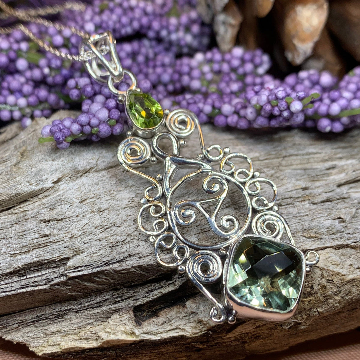 Rhyanna Celtic Spiral Necklace — view 3