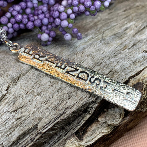 Load image into Gallery viewer, Ogham Necklace, Friendship Necklace, Celtic Jewelry, Irish Jewelry, Ireland Gift, Best Friend Gift, Ogham Gift, Ireland Jewelry, Mom Gift
