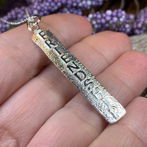 Load image into Gallery viewer, Ogham Necklace, Friendship Necklace, Celtic Jewelry, Irish Jewelry, Ireland Gift, Best Friend Gift, Ogham Gift, Ireland Jewelry, Mom Gift
