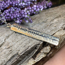 Load image into Gallery viewer, Ogham Necklace, Friendship Necklace, Celtic Jewelry, Irish Jewelry, Ireland Gift, Best Friend Gift, Ogham Gift, Ireland Jewelry, Mom Gift
