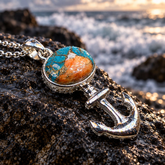 Sailor's Delight Anchor Necklace — view 7
