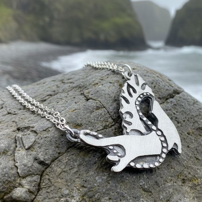 Otter Necklace, Nature Jewelry, Sea Otter Jewelry, Animal Jewelry, New Beginnings, Inspirational Gift, Wife Gift, Mom Gift, Sister Gift