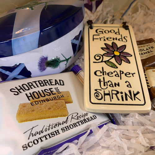 Best Friend Gift, Scottish Gift Box, Scotland Thistle Gift, Thinking of You Gift, Easter Gift, Friendship Gift, Get Well, Scotland Fudge Tin