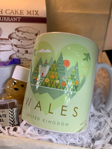 Wales Gift Box, Welsh Gift Box, Welsh Cake Mix, Wales Mug, Mother's Day Gift, New Home Gift, Get Well Gift, Thank You Gift, Easter Gift
